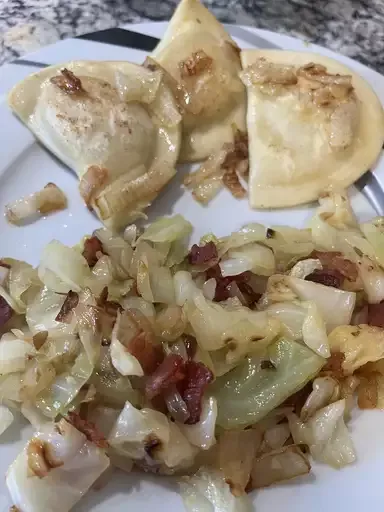 Fried Cabbage with Bacon and Garlic