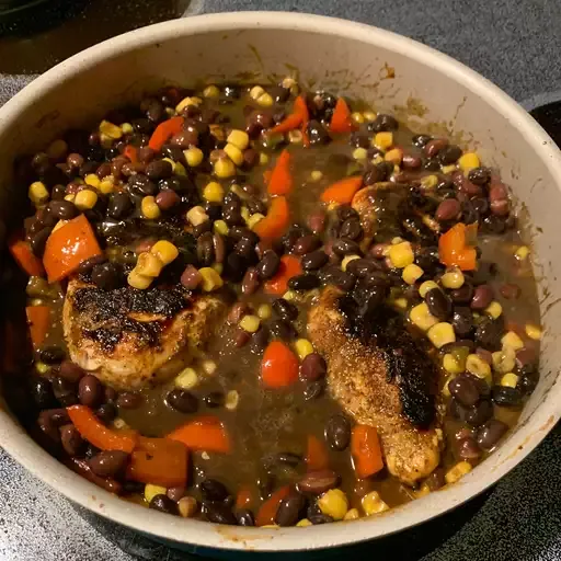 Fiesta Chicken and Black Beans