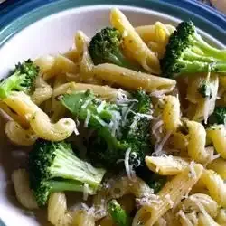 Cavatappi with Roasted Broccoli and Pesto