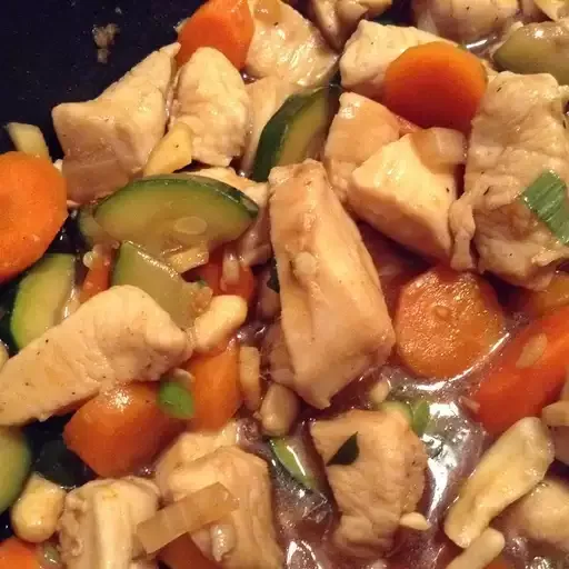 Chicken Honey Nut Stir Fry