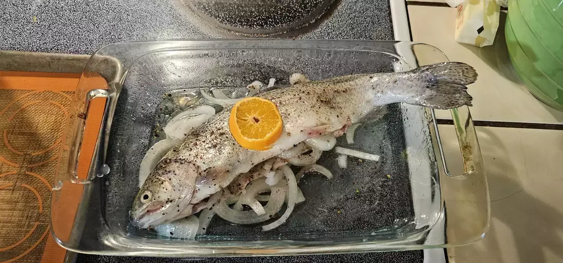 Baked Fresh Rainbow Trout