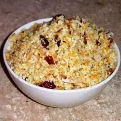 Couscous Pilaf with Almonds, Coconut, and Cranberries