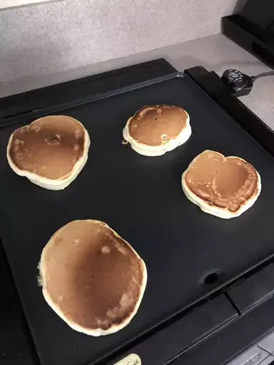 Fluffy Almond Breeze Blueberry Pancakes