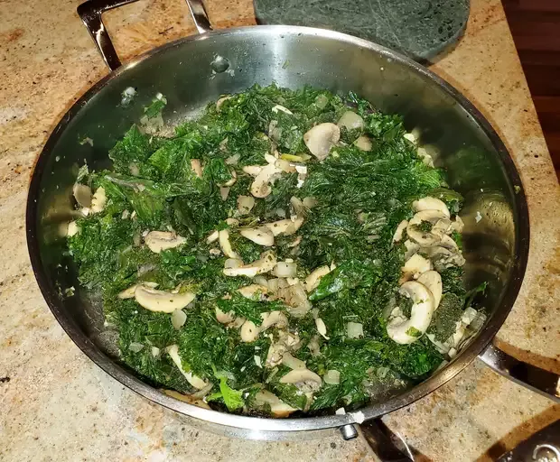 Kale and Mushroom Side