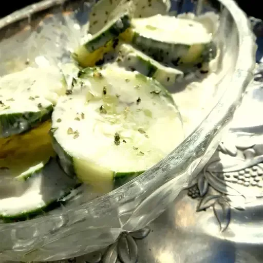 Creamy Garden Cucumber Salad