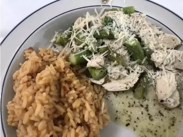 Chicken, Asparagus, and Mushroom Skillet