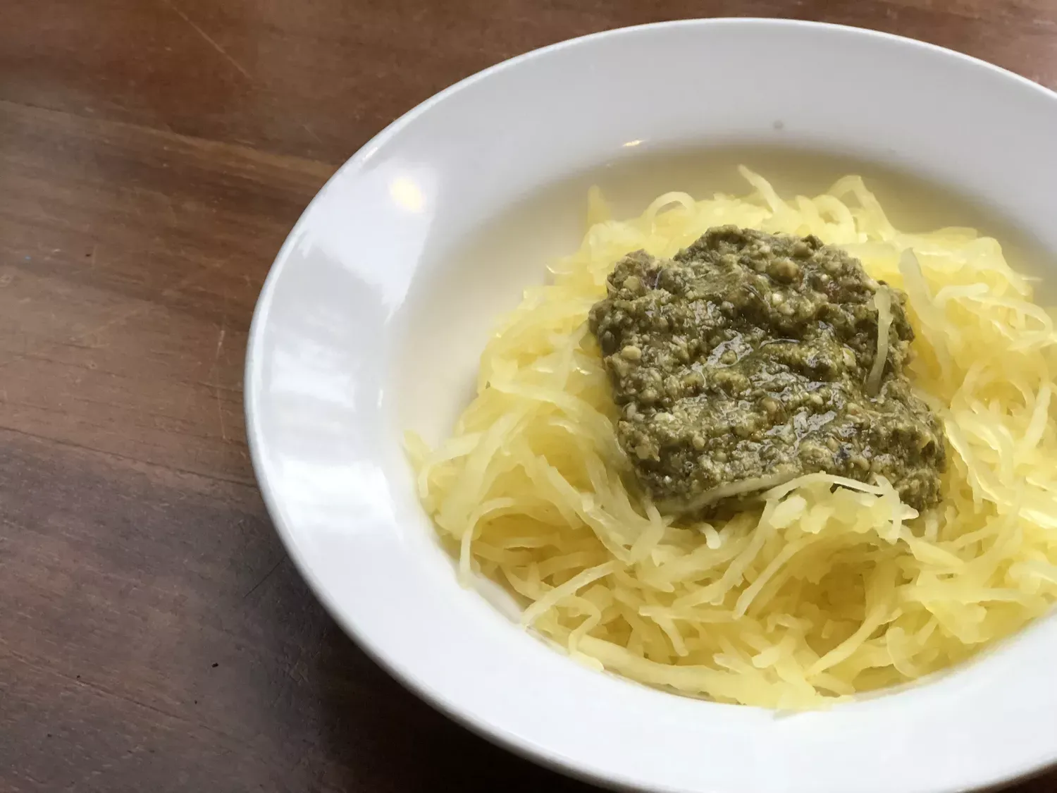 Instant Pot® Vegan Spaghetti Squash with Pesto