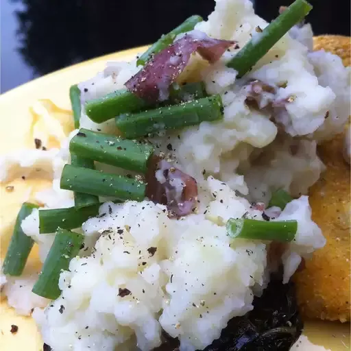 Mashed Kohlrabi and Red Potato Bake