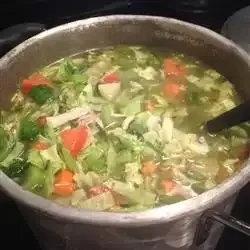 Grandpa's Garden Chicken Soup