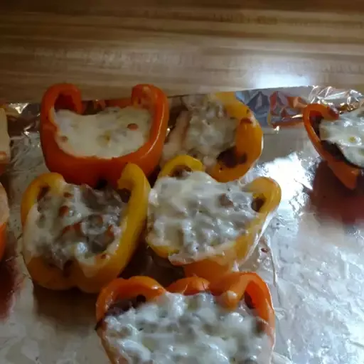 Philly Cheese Steak-Stuffed Bell Peppers