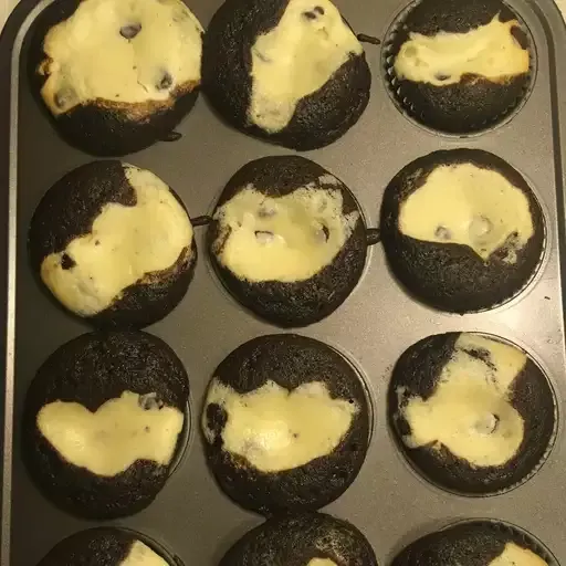 Grandma Gudgel's Black Bottom Cupcakes