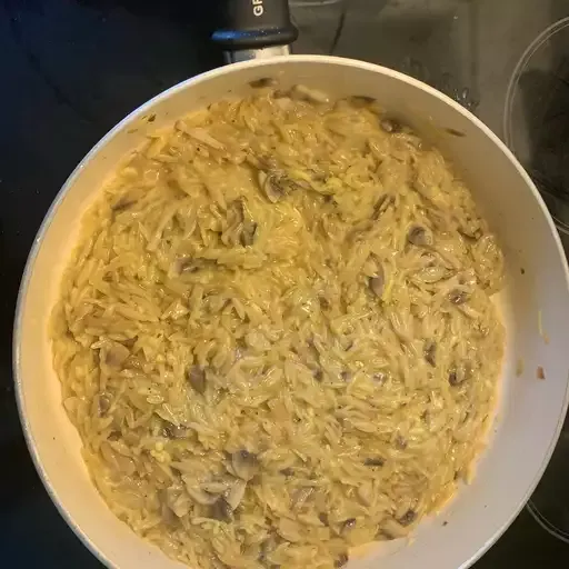 Mushroom Orzo