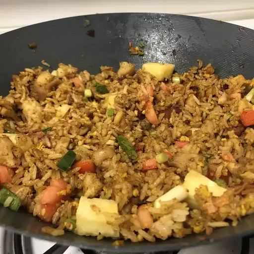 Thai Fried Rice with Pineapple and Chicken