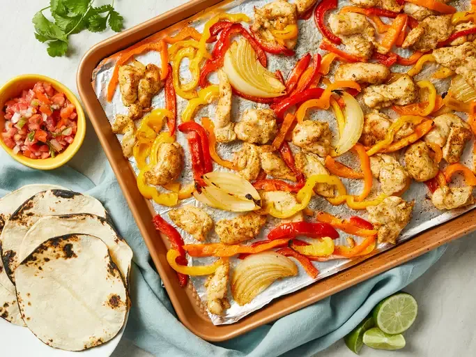 Sheet Pan Chicken Fajitas