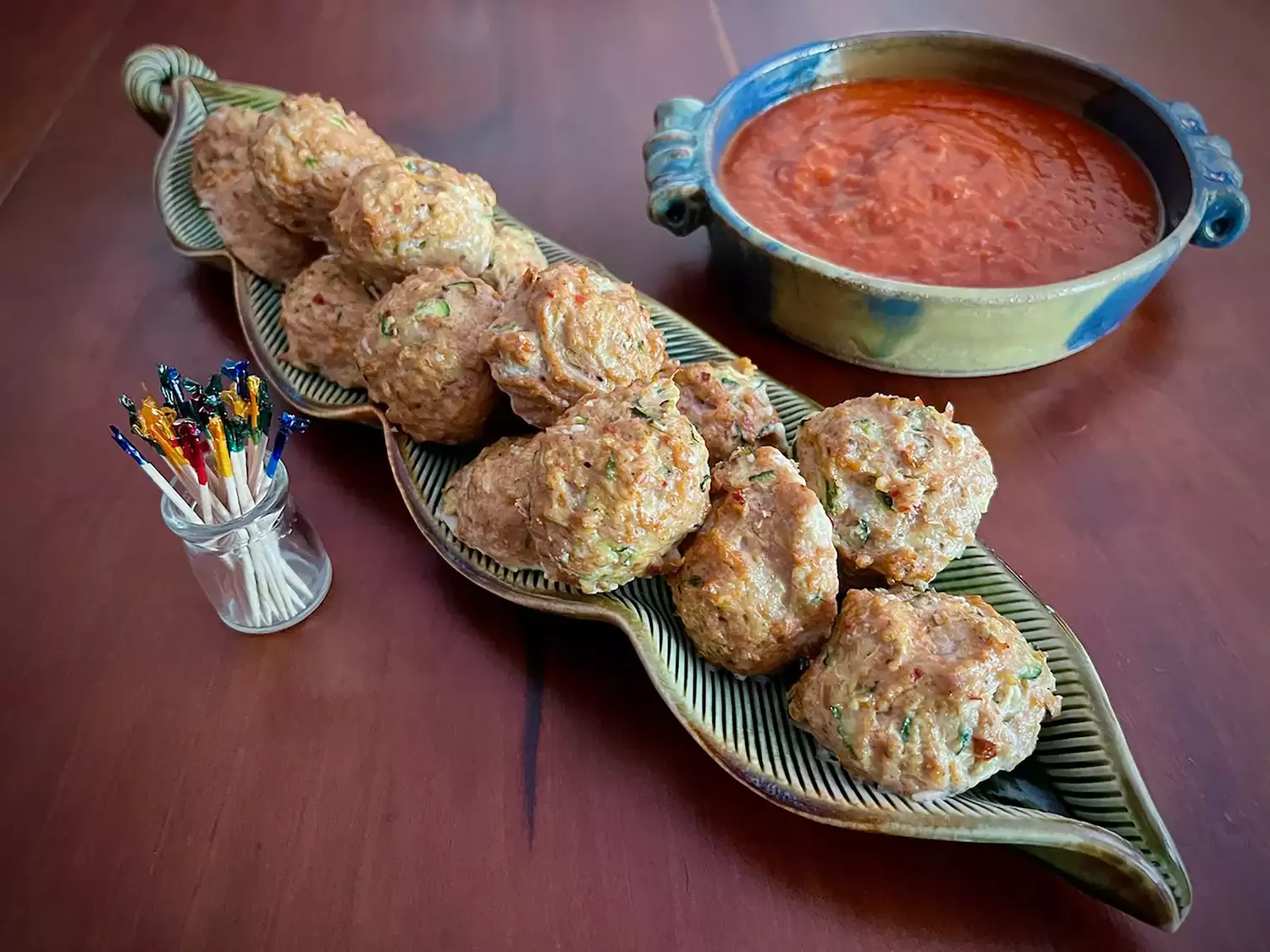 Spicy Chicken Zucchini Meatballs