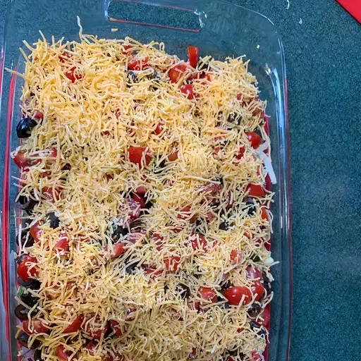 Taco Dip with Refried Beans