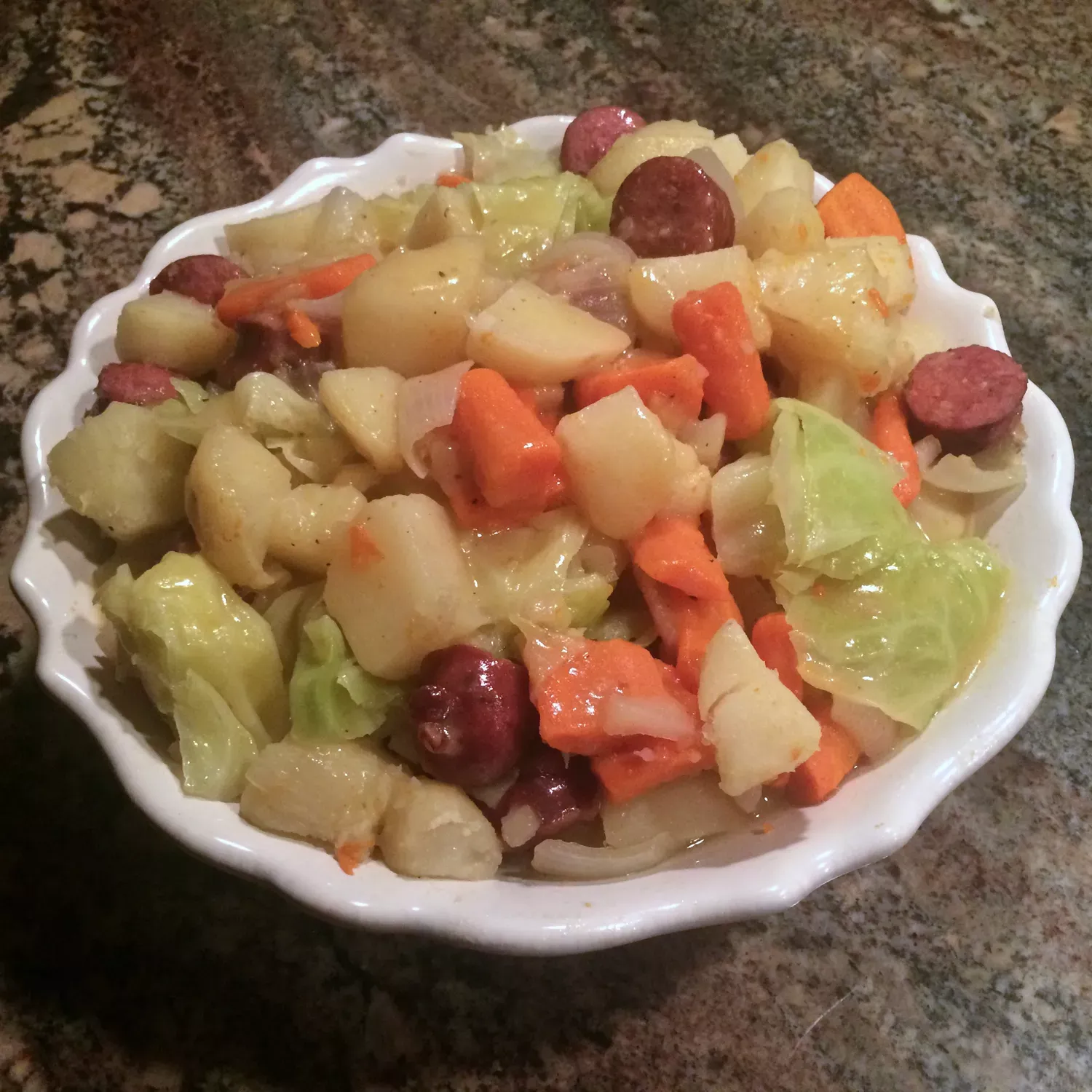 Cabbage-Sausage Stew