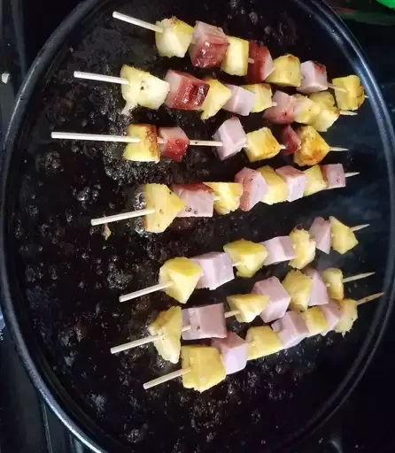 Ham and Pineapple Kabobs