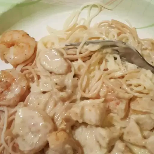 Grilled Shrimp and Chicken Pasta