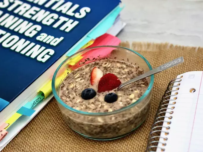 Almond Milk Overnight Chia Oats