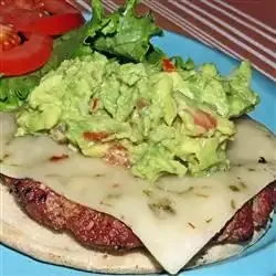 Guacamole Cilantro Lime Cheeseburger