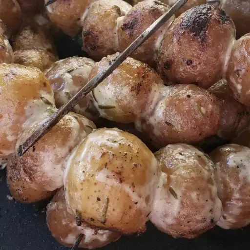 Skewered Grilled Potatoes