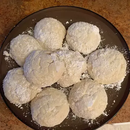 Cream Cheese Snowball Cookies