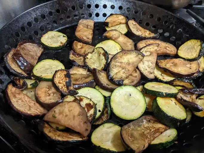 Grilled Eggplant and Zucchini