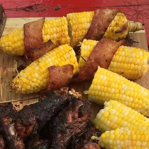 Corn with Bacon and Chili Powder