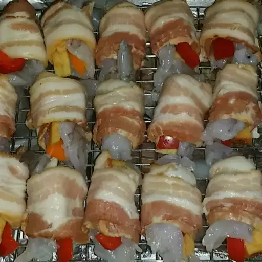 Bacon Wrapped Barbeque Shrimp