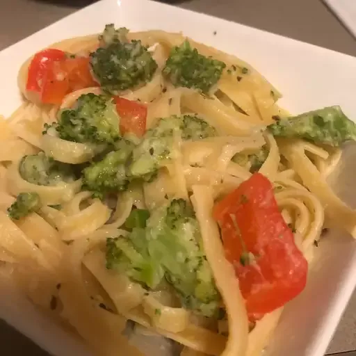 Pasta Primavera with Cauliflower Sauce