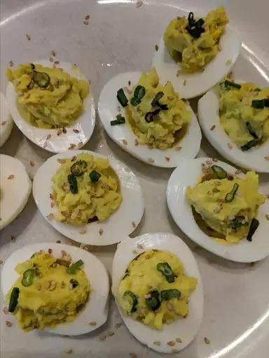 Japanese Wasabi Deviled Eggs