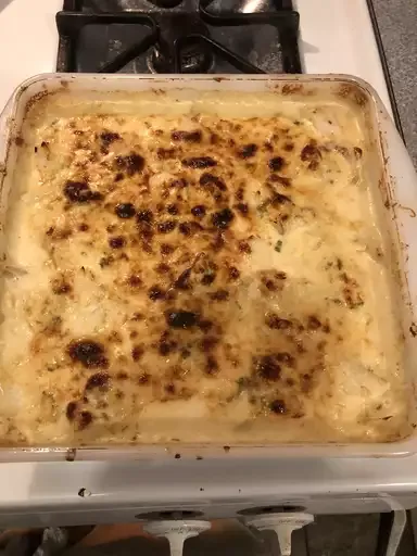 Creamy Cod and Potato Gratin