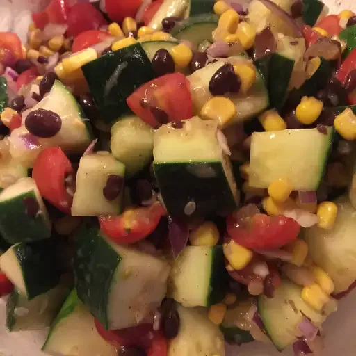 Black Bean and Cucumber Salad