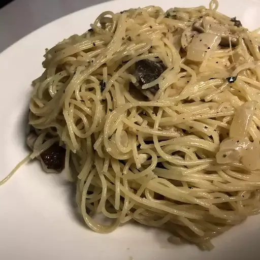 Shiitake Angel Hair Pasta