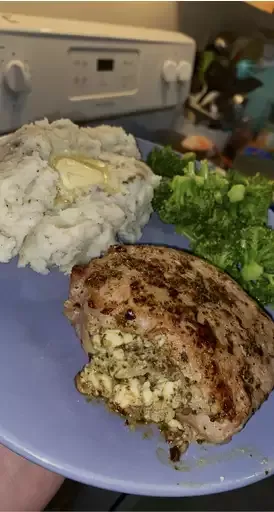 Pesto Stuffed Pork Chops