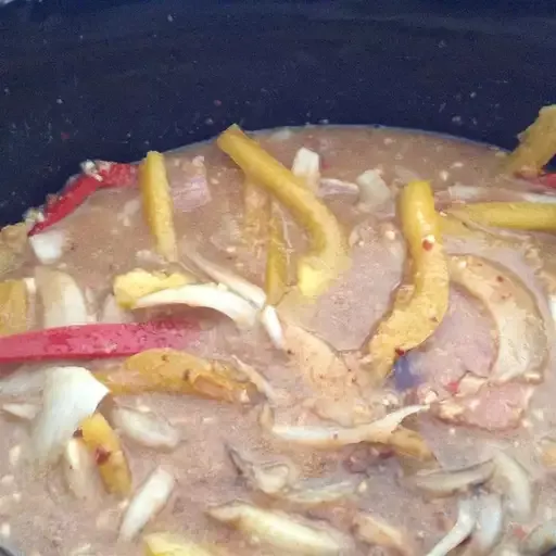 Slow Cooker Thai Pork with Peppers