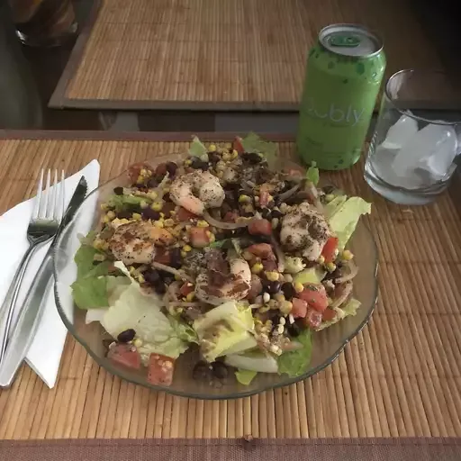 Black Bean, Corn, Tomato, and Shrimp Salad