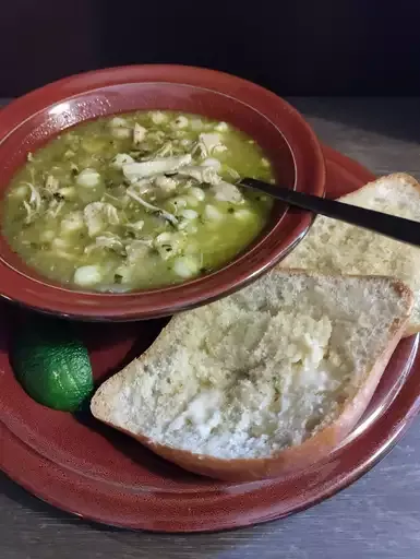 Instant Pot Chicken Posole Verde