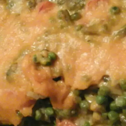 Deep Dish Pea and Vegetable Casserole