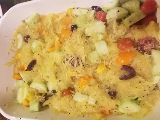 Refreshing Spaghetti Squash and Cucumber Salad