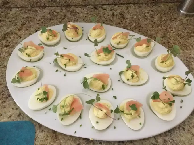 Japanese Wasabi Deviled Eggs