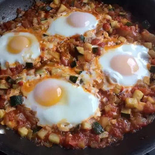 Shakshuka (Middle Eastern Breakfast Dish)