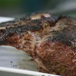 Grilled Rack of Lamb with Mustard Crust