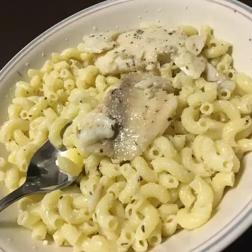 Pan-Seared Lemon Tilapia with Parmesan Pasta