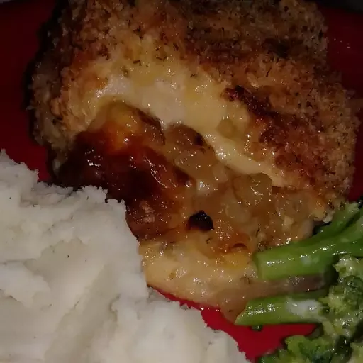 Caramelized Onion and Gouda Stuffed Chicken