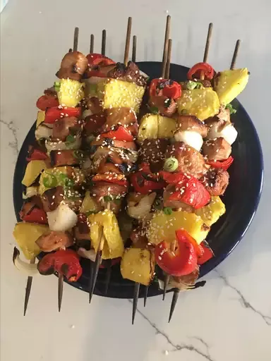 Grilled Pork and Pineapple Kabobs