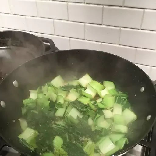 Quick Baby Bok Choy with Garlic