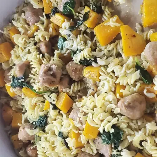 Smoked Sausage and Butternut Squash Pasta