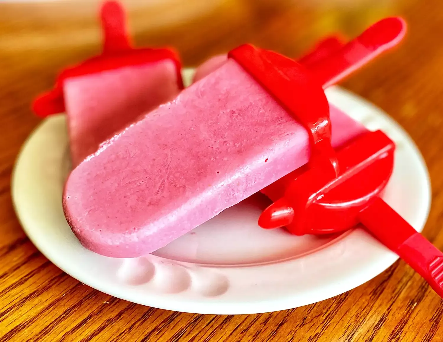 Raspberry Shortcake Ice Pops